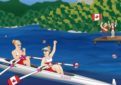 Canadian Rowing Team In Slovenia