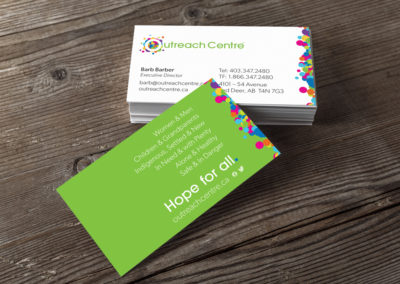 Outreach Centre Business Cards