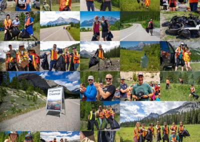 David Thompson Climbers Association Corridor Cleanup photo montage