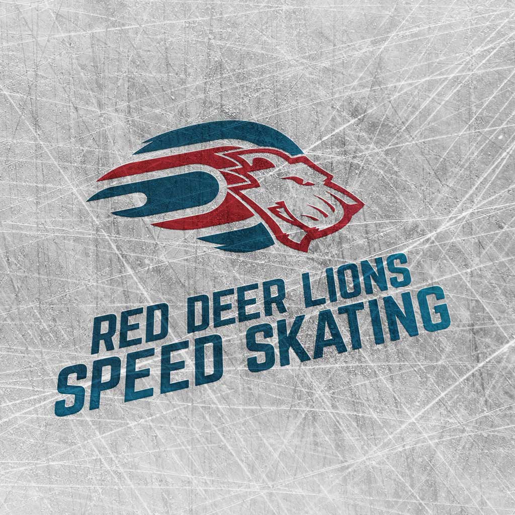 Red Deer Lions Speed Skating Logo