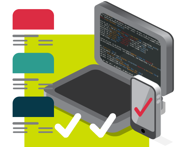 Creating website layout and visuals
