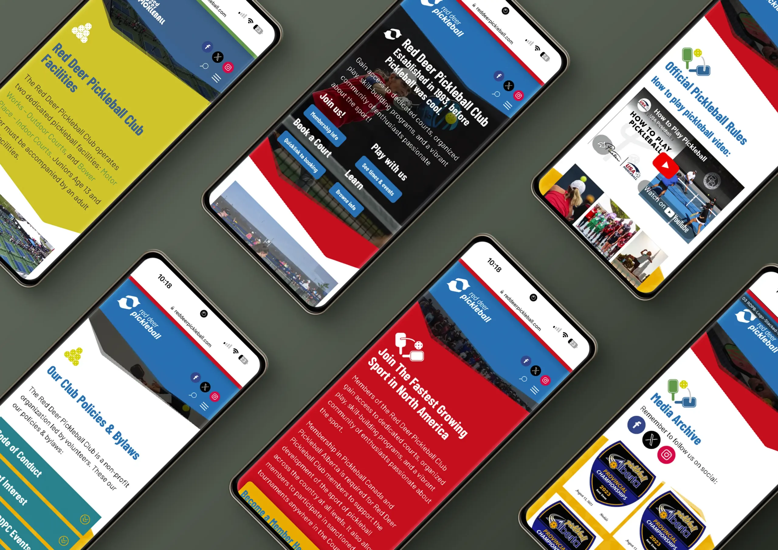 Red Deer Pickleball Club Website Design